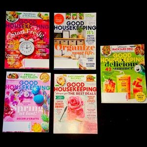 Good Housekeeping Magazines - 5 issues Jan-August 2021
